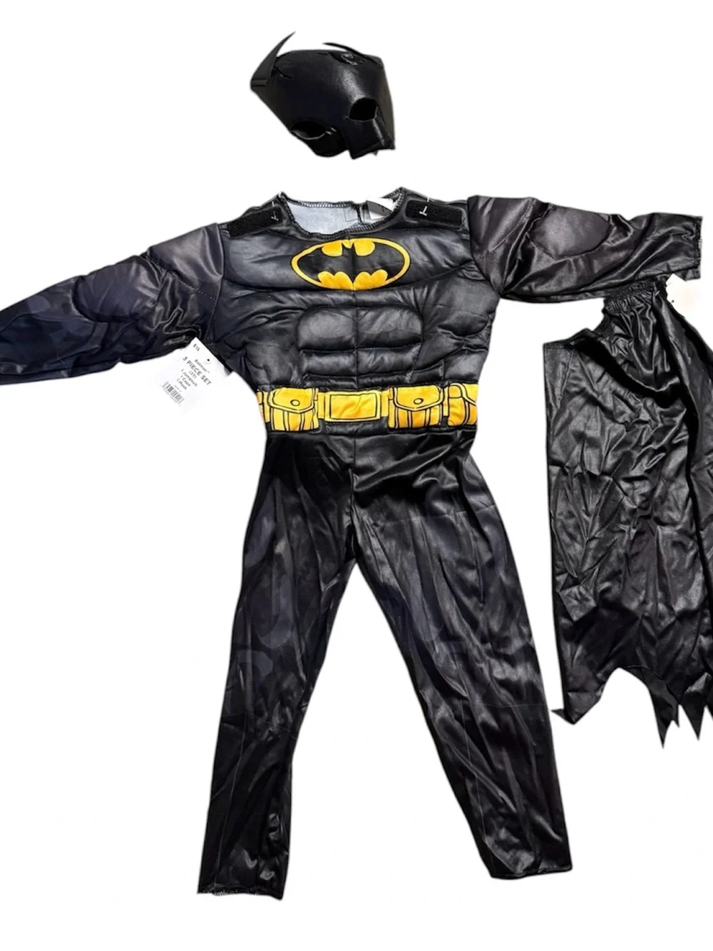 Brand New Batman Costume DC Comics by Rubies Complete 3 Piece Kids Toddler 2T